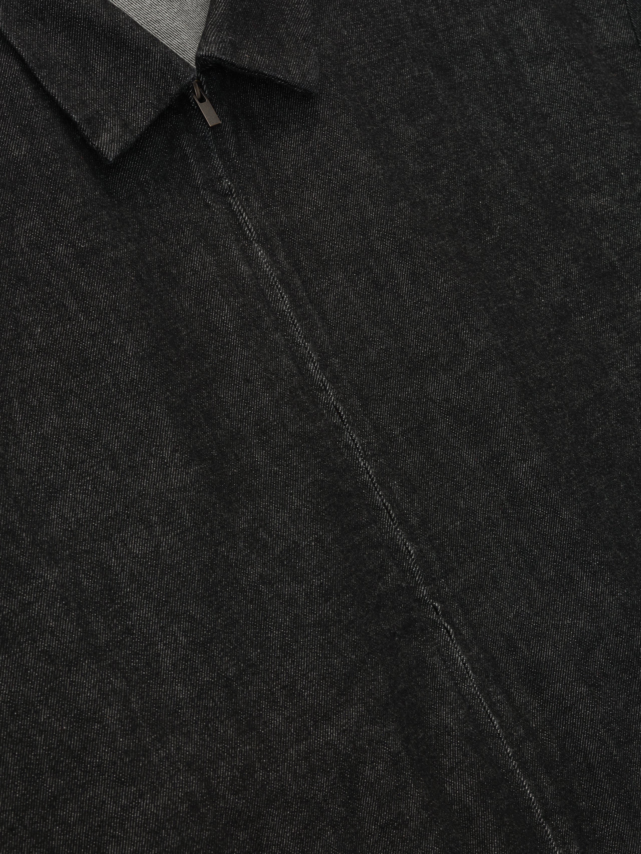 Denim Full Zip Work Shirt